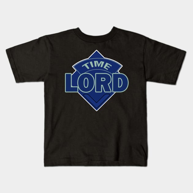 Time Lord - Doctor Who Style Logo Kids T-Shirt by RetroZest